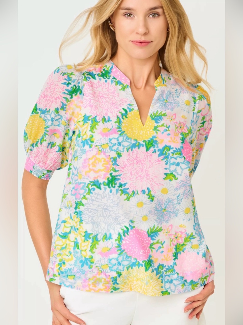 Lilly Pulitzer Brinelle Blouse. Ladies Medium